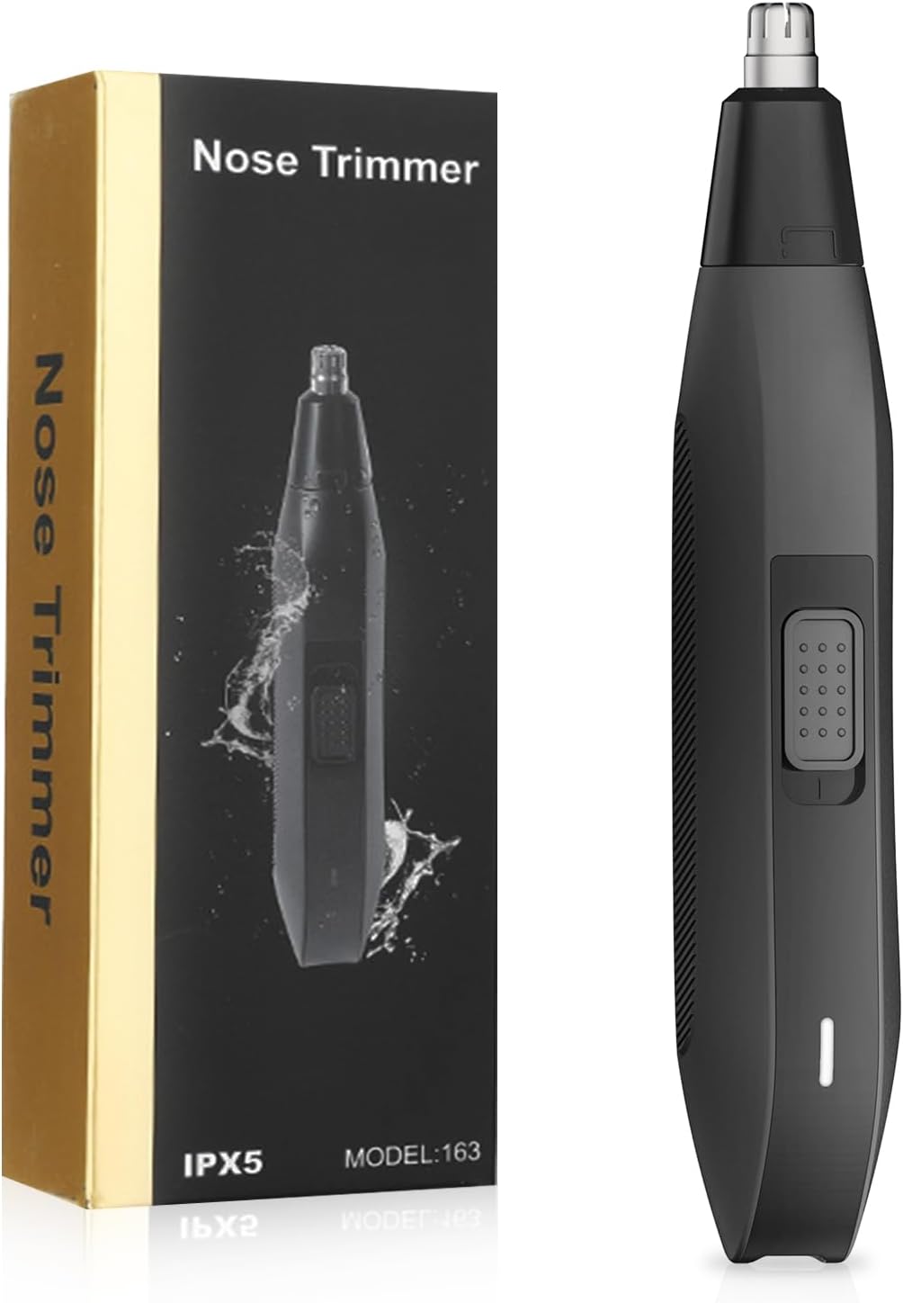 Soonsell Mens Nose Hair Trimmer,Painless Nose and Ear Hair Trimmer for Men,Powerful 8000RPM Motor,Easy to Clean,Wet/Dry Use,Portable