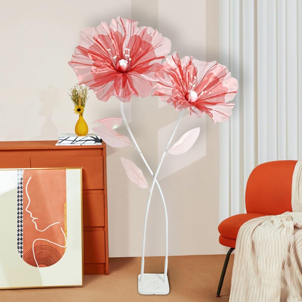 Realistisches Kunstblumen-Set, 150 cm Höhe mit 36 x 14 cm Blättern, Gaze, Blumen-Requisite, Hochzeits-Party-Dekoration
