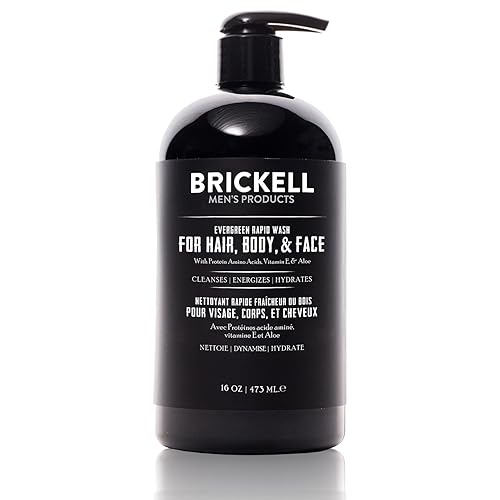 Brickell - Gel de lavado rápido para hombre natural y orgánico 3 en 1 gel de lavado corporal para hombres 2 onzas aroma a menta fresca Brickell - Gel de lavado rápido para hombre natural y orgánico 3 en 1 gel de lavado corporal para hombres 2 onzas aroma a menta fresca