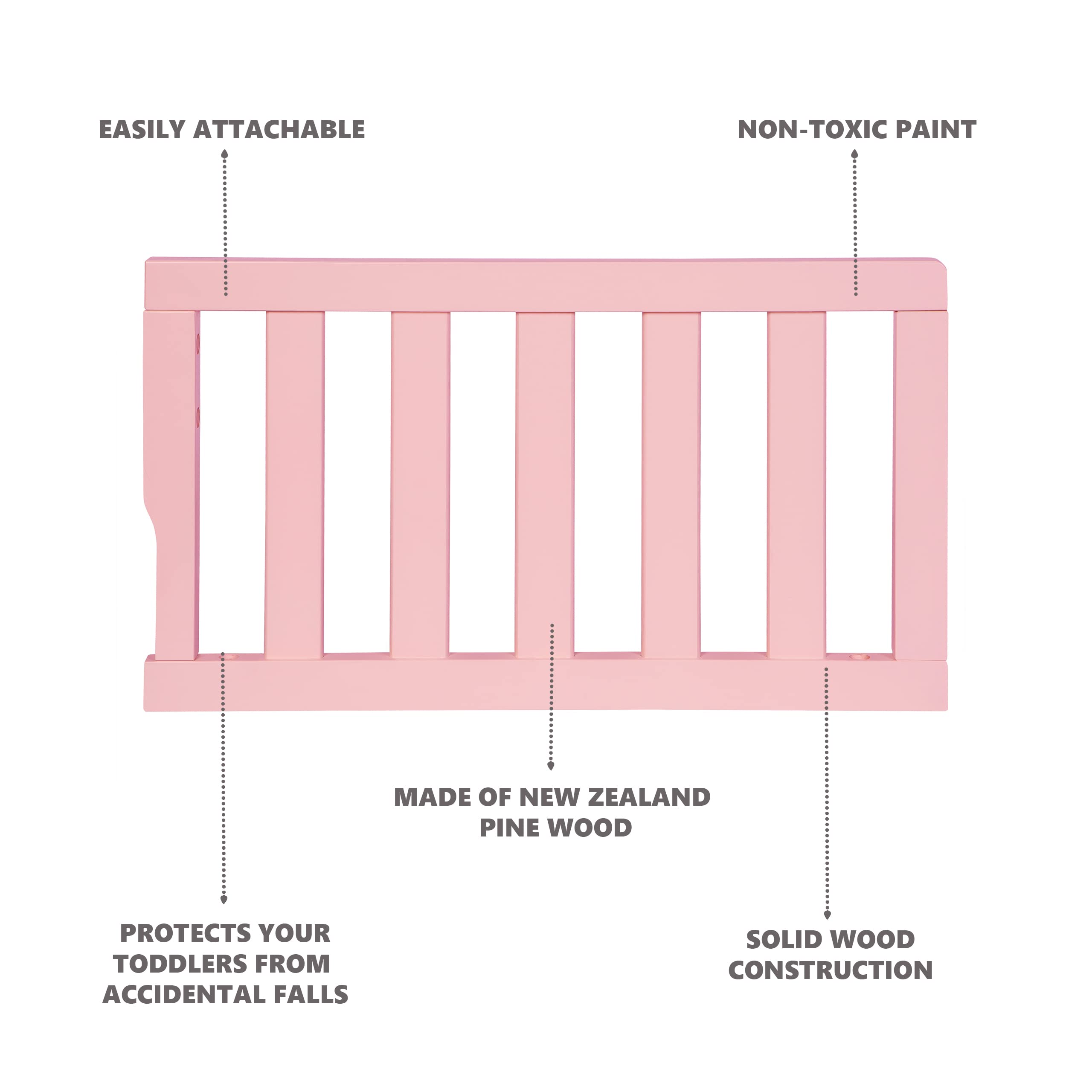 Dream On Me Universal Convertible Crib Toddler Guard Rail