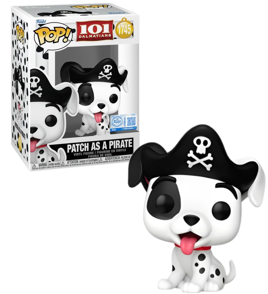 Funko Pop! Disney | 101 Dalmatians Pirate Patch #1745 | Pirate Costume | Collectible Vinyl Figure | Disney Classic Character | FS