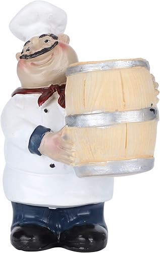 Miniatura 6 de Figura de chef, hermoso y práctico soporte para palillos de dientes, para encimera de cocina
