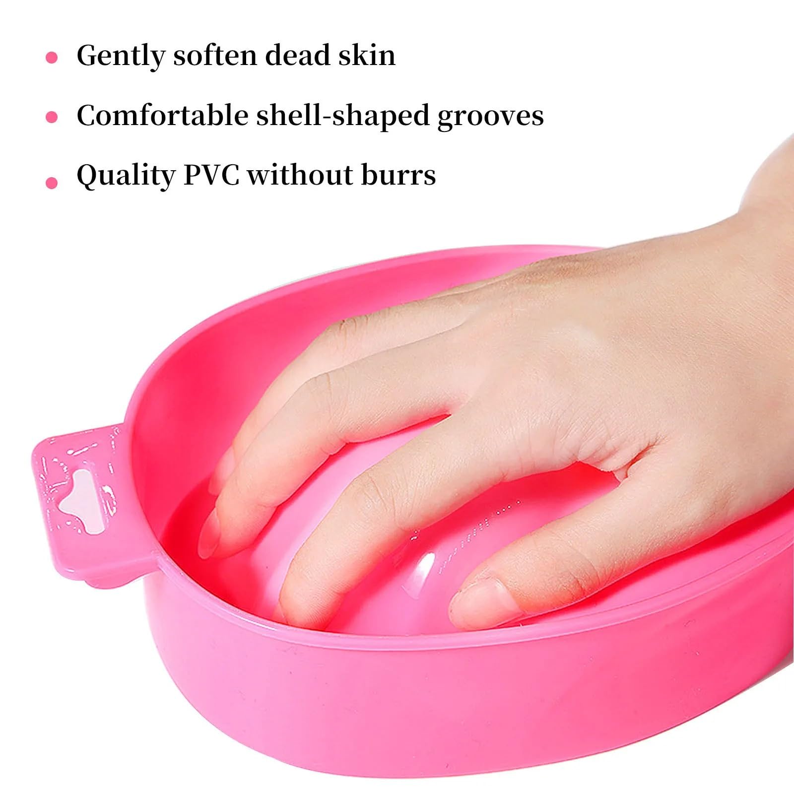 Cuenco Para Remojo De UñAs Removedor de lavado de manos for decoración de uñas, recipiente for remojo, suministros de uñas acrílicas, herramientas de manicura for tratamiento(Blue)