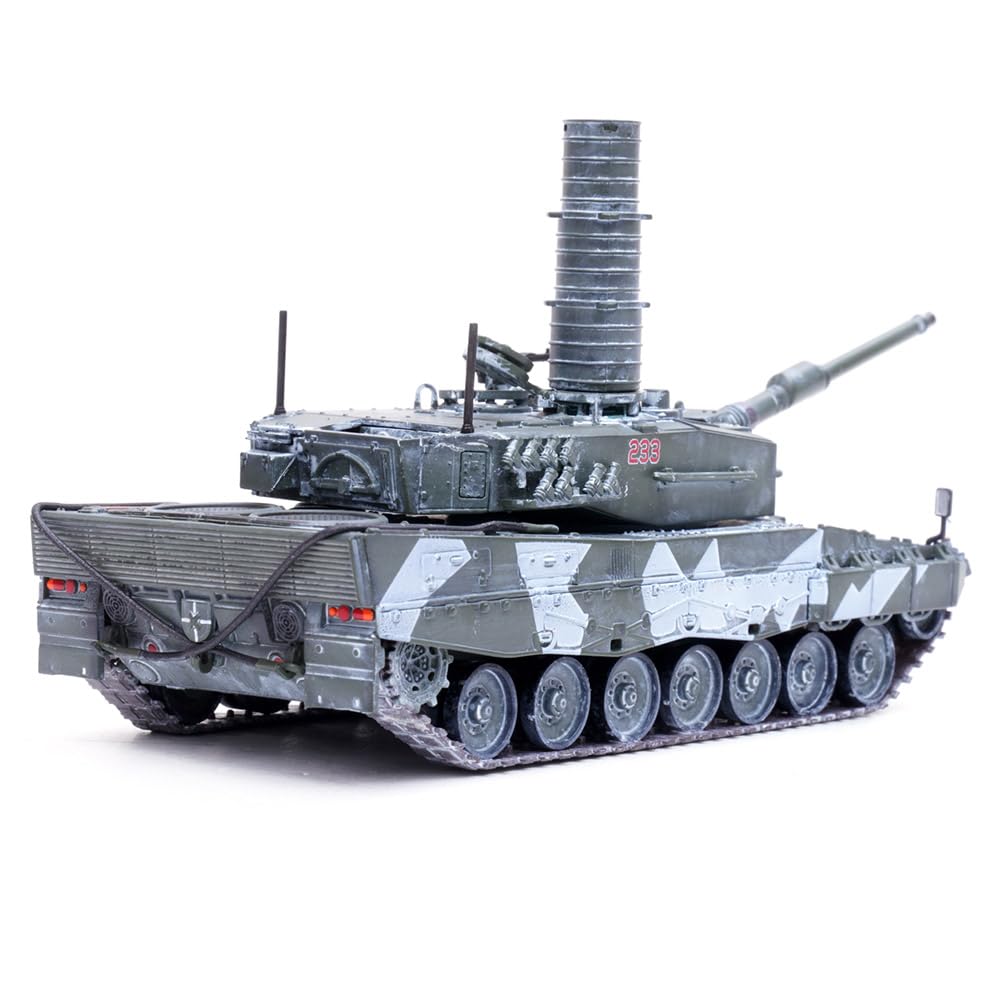 Panzerkampf | model wojskowy w skali 1:72 odlewany pod ciśnieniem | Leopard 2A4 czołg główny (z rurką) Norwegia, zimowy kamuflaż | Model 12226PF