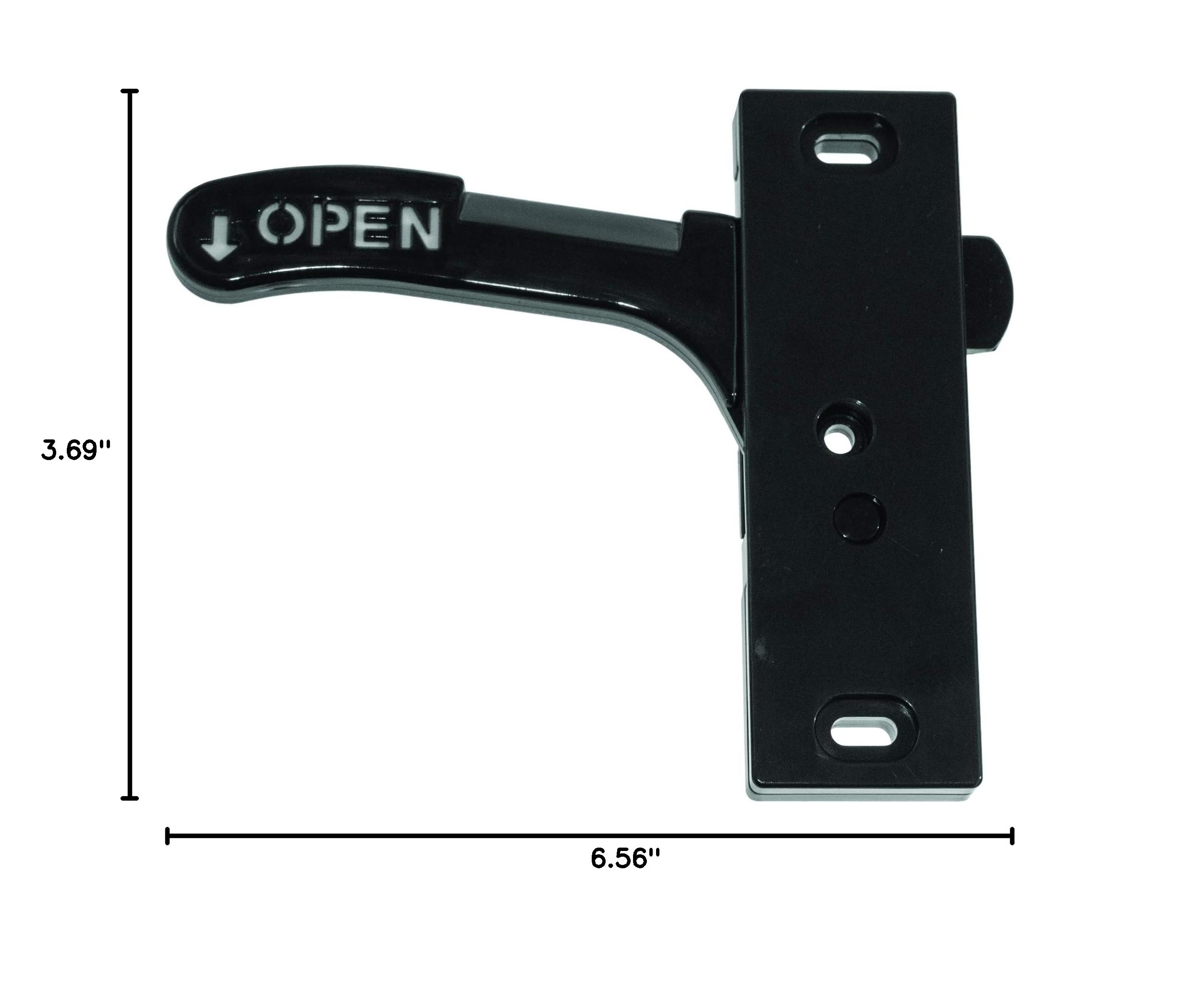 RV Screen Door Latch Kit - Black -5