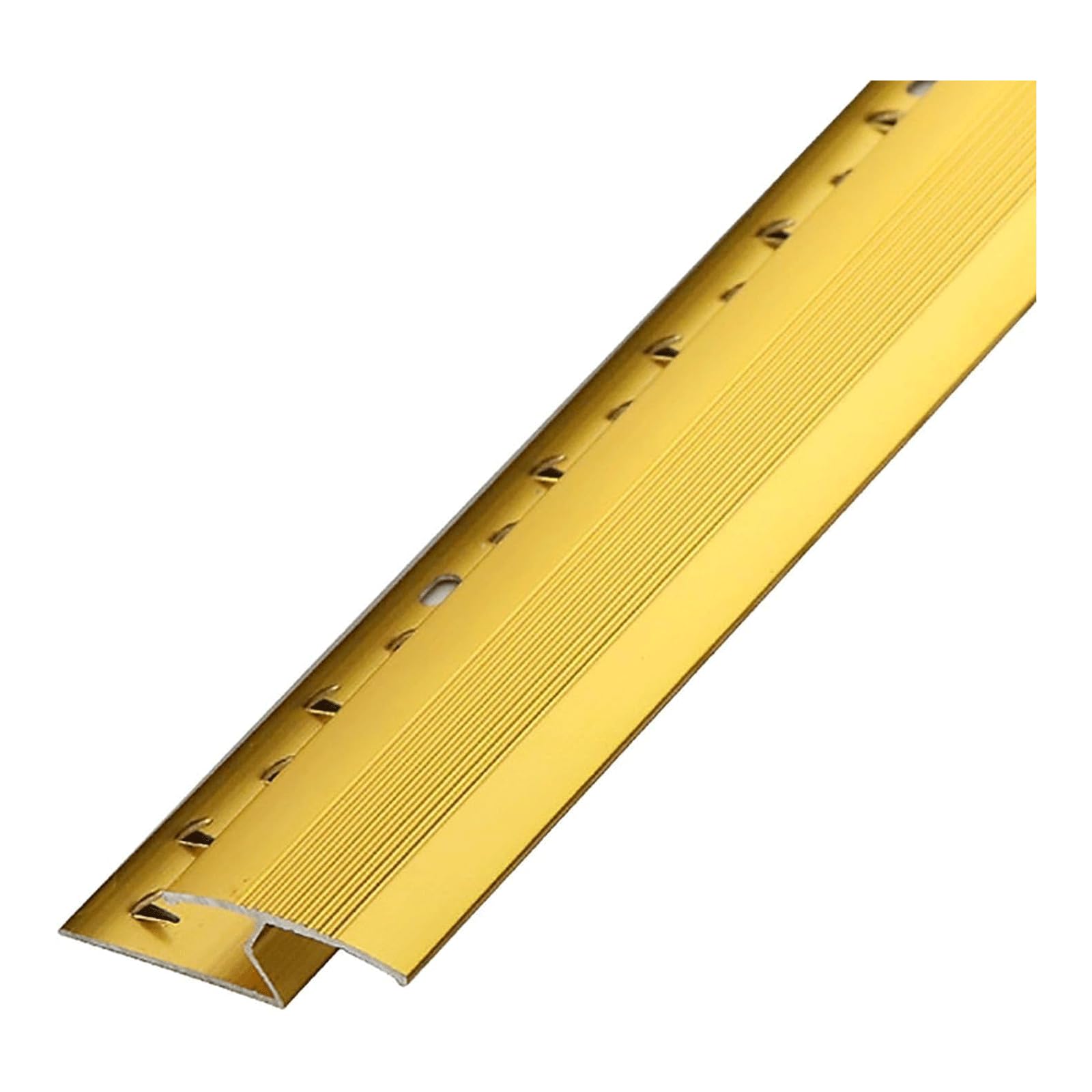 Tira de transición de Piso en Forma de Z, Tira de umbral de Alfombra a baldosa/Laminado/Madera, Borde Protector Recortable de aleación de Aluminio