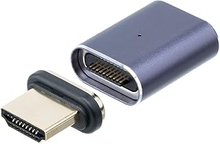 サンワダイレクト HDMI 转换适配器 磁性 直型 8K/60Hz HDCP2.3 eARC 500-HD035MS