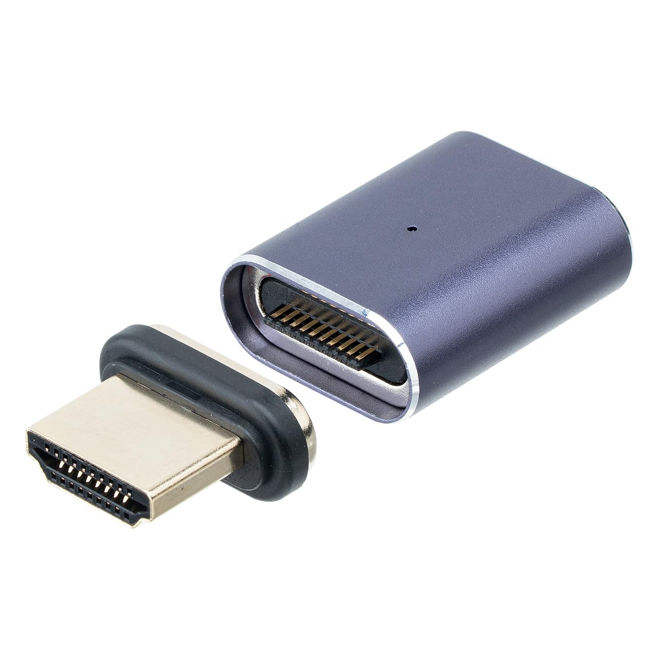 サンワダイレクト HDMI 変換アダプタ マグネット ストレート 8K/60Hz HDCP2.3 eARC対応 500-HD035MS | ドライバ不要,配線簡単,コネクタ,変換,マグネット着脱