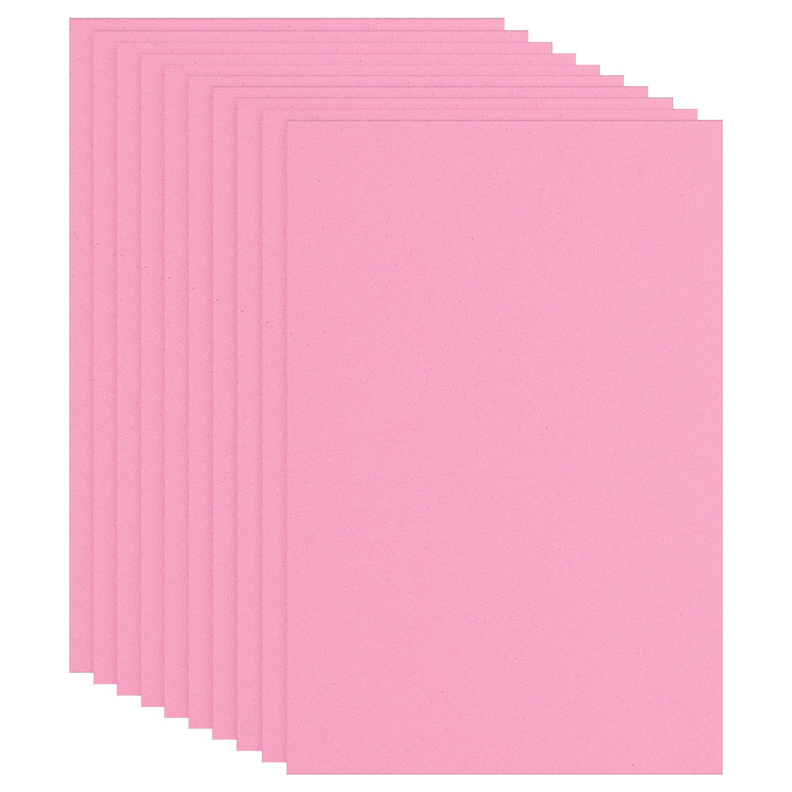 PATIKIL 10 Pcs Pink EVA Foam Sheet, 12 x 8 Inch 2mm Thick Foam Sheets for Crafts DIY Project 30 x 20cm