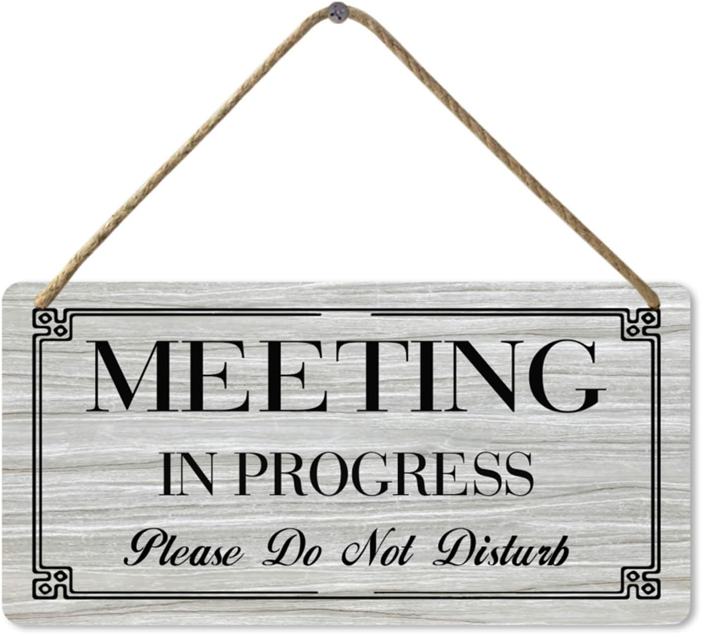 Amazon.com : Locmorly Meeting in Progress Please Do Not Disturb Wooden ...