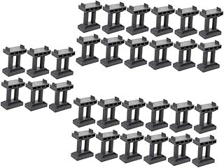 TOYANDONA 30 Peças Acessórios Para Cais Ferroviário Blocos De Alto Nível Acessórios Ferroviários Para Brincar Ponte Cais Brinquedo Ponte Ferroviária Cais Ponte Cais Modelo Ponte Suspensa