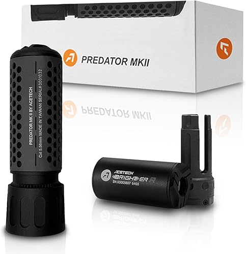 ACETECH Airsoft Riffle Tracer Unit Predator MKII 0.551 in CCW Hilo negativo Resplandor en la oscuridad BB LED Beam Efecto de iluminación