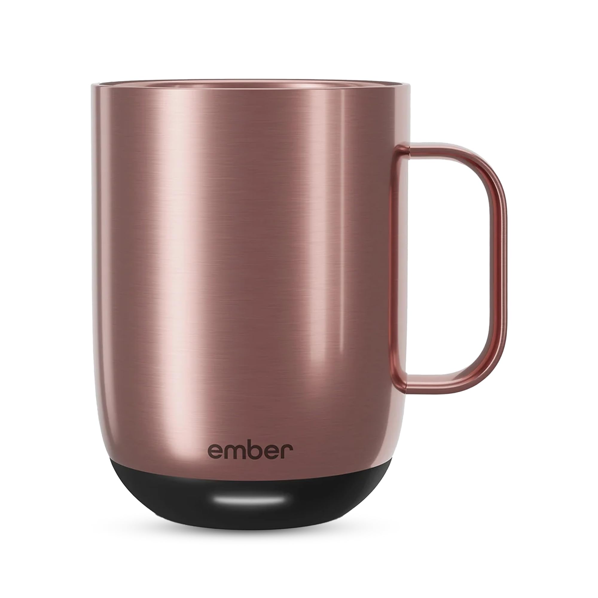 New Temperature Control Smart Mug 2, 295 ml, Rose Gold, 1.5 hr Battery Life - App Controlled Heated Coffee Mug - Improved Design