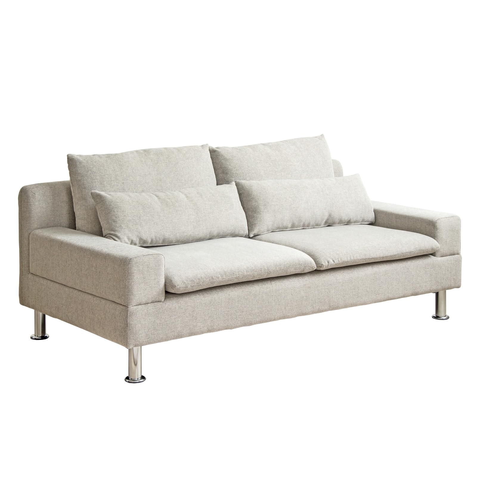 ソファー（グレー）　（横）110cm×（奥行）80cm×（高さ）57cm ソファー（グレー） （横）110cm×（奥行）80cm×（高さ）57cm 楽天市場