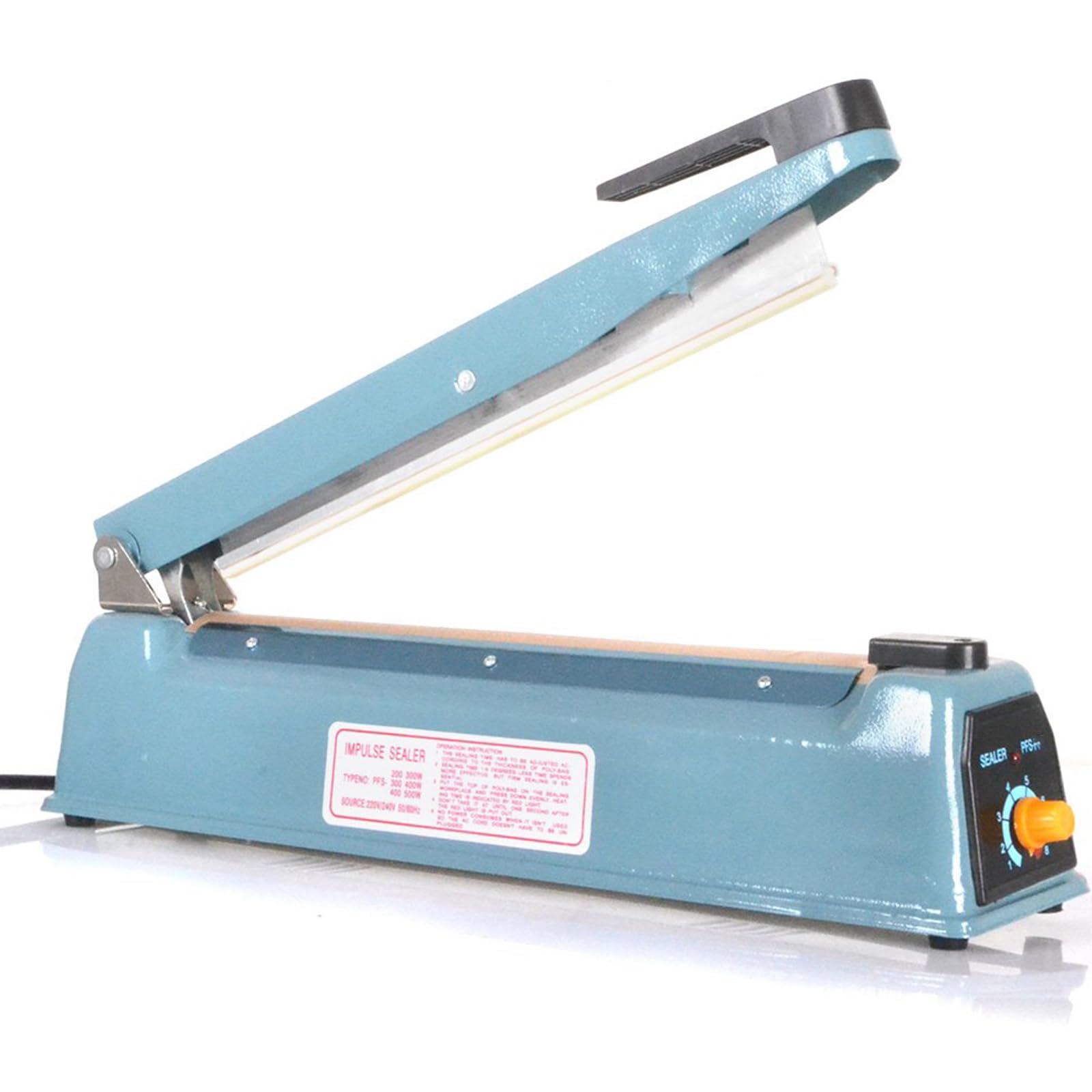 Scelleuse thermique à impulsion, thermoscelleuse manuelle pour sacs en polyéthylène, thermoscelleuse, voyant LED, scelleuse compacte pour sacs de restauration rapide, contrôle précis du temps et de la