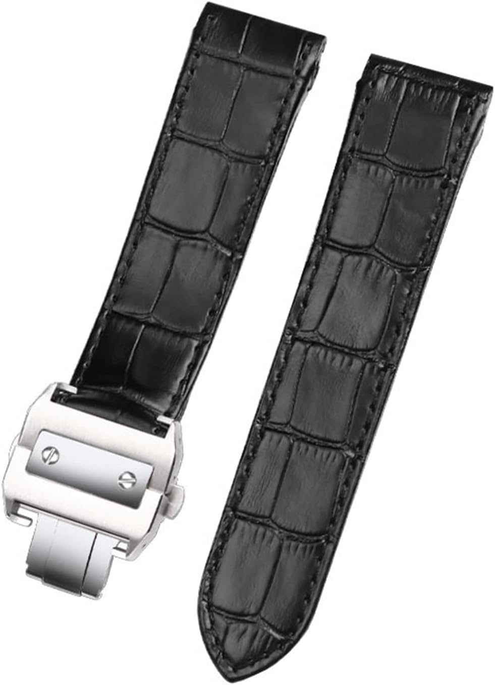 Correa de Reloj de Cuero Genuino para Santos Santos 100, Correa de Cuero para Hombres y Mujeres, 20mm 23mm