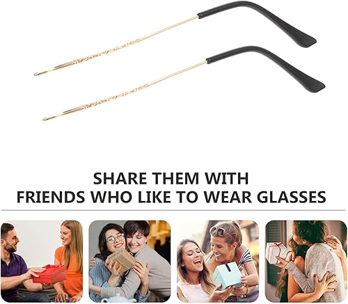 Miniatura 4 de 1 par de accesorios para gafas de repuesto para gafas, piernas, brazos, piernas, piezas de gafas de repuesto, kit de reparación de lentes de