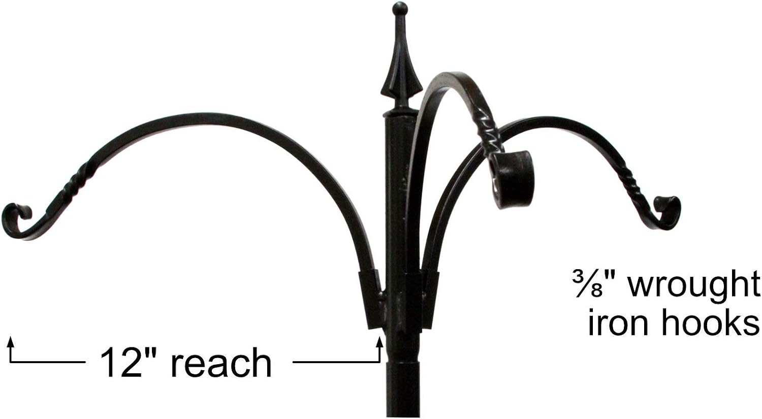 Kettle Moraine Decorative Bird Feeder Pole Set (3 Arm)