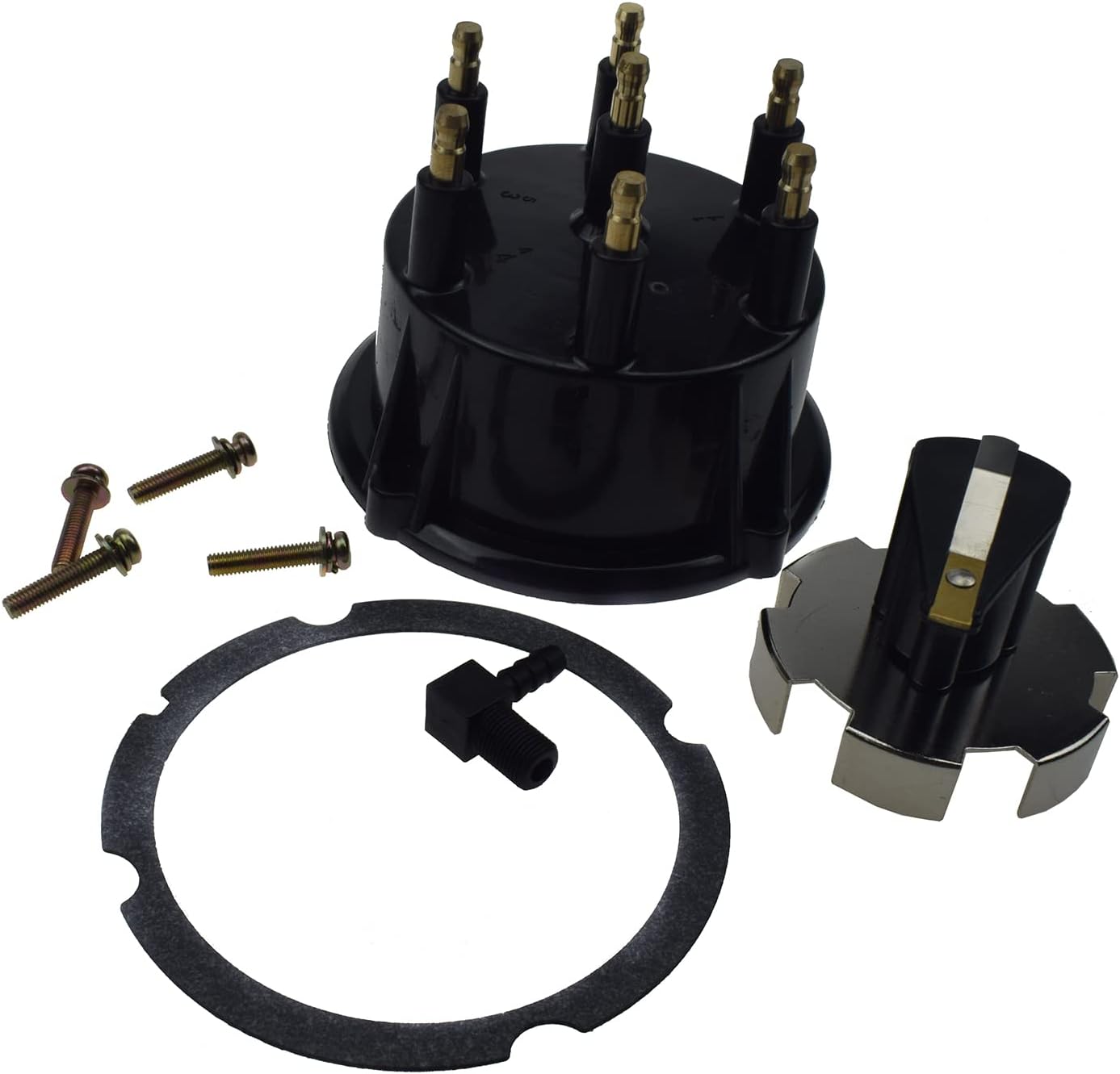 Kison Distributor Cap and Rotor Kit For MerCruiser 4.3L V6 Engines with Thunderbolt IV and V HEI Ignitions 815407Q5 815407A2 18-5274
