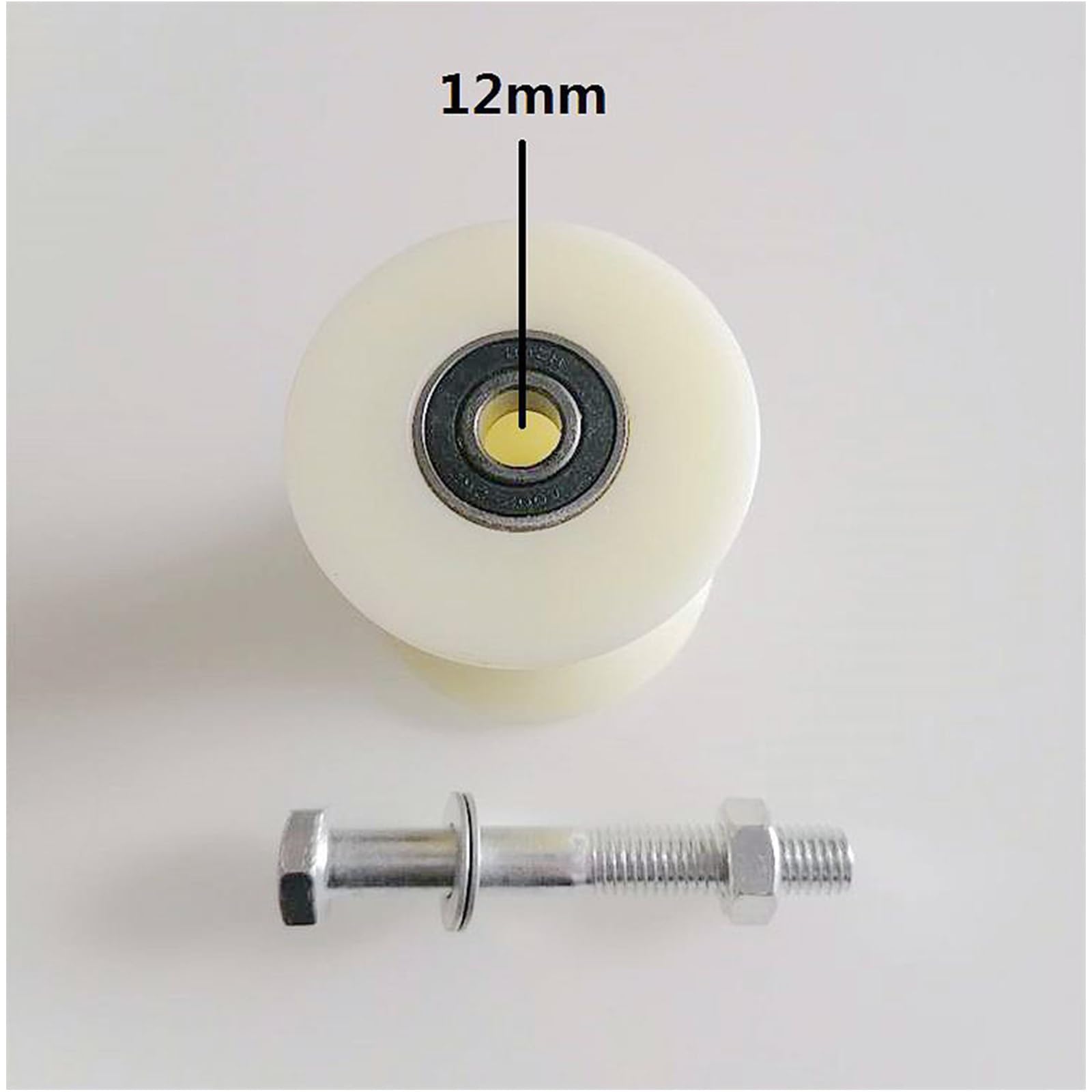 Puleggia a U con tubo rotondo da 50 mm con supporto a rulliera guida per cavi per sistema di puleggia per cavi per sollevamento e trazione efficienti