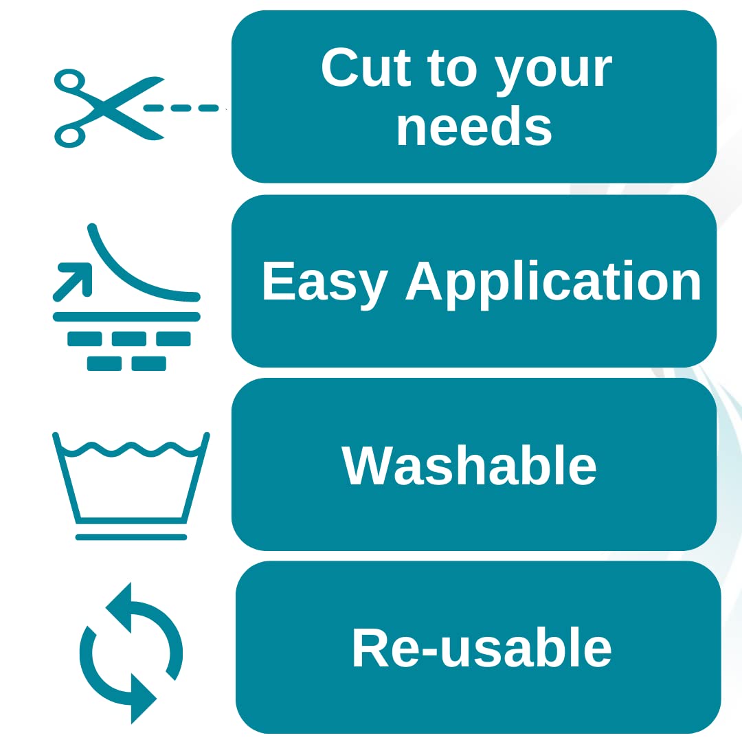 MyNewGel Advanced Silicone Professional Scar Treatment Tape | Irregular Shaped Scars | Surgery, Injury, Keloids, Burns, Reusable, 5" x 6" (1 Count) - Clear - Image 3