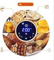 Vista 4 de DHTDVD Automatic Pan Air Fryer Intelligent Electric Oven Air Fryer 52 L Electric Air Fryer Oven Cooker with Temperature Control Non Stick Fry Basket