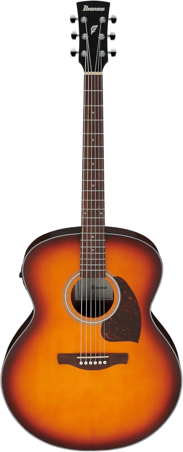 Ibanez PJ50E Acoustic-electric Guitar - Open-pore Vintage Amber Sunburst