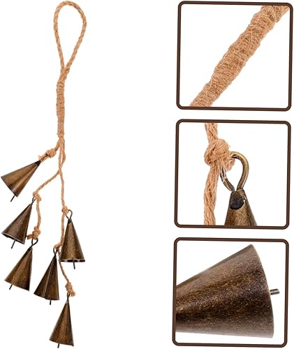 Miniatura 6 de Artibetter Campana de bruja, decoración de bruja, decoración de bruja, decoración al aire libre, campanas paganas de Wicca, campanas de viento de la