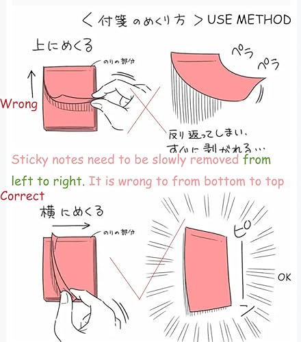 Miniatura 6 de Paquete de 4 bonitas notas adhesivas Kawaii para notas adhesivas de 31 x 31 pulgadas blocs de notas autoadhesivas de frutas coloridas para niñas