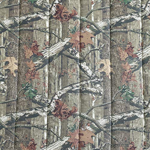 Mossy Oak Camo Quilt Set, Queen Bedding, Pillow Case & Blanket, Room Decor, Bedroom Set, Bed Cover, Rustic Bedding, Soft, Lightweight, Microfiber Construction, Camouflage/Lodge Design #TOP3