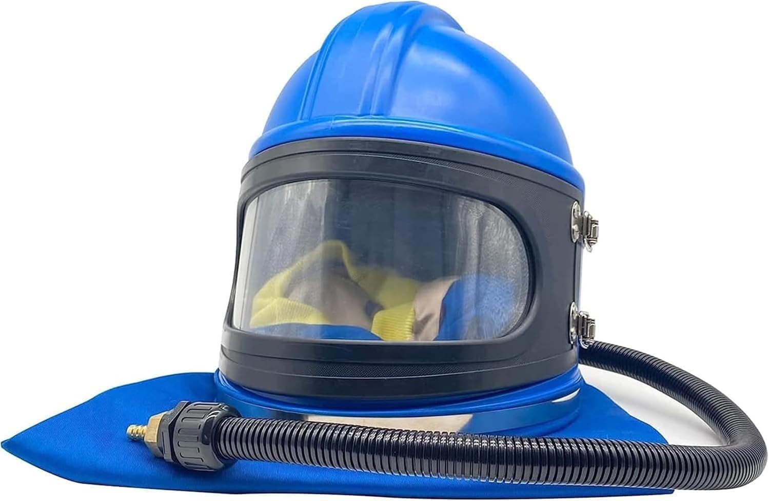 Kask Do Piaskowania Bezpieczny Kask Do Piaskowania Z Pompą Powietrza Z Ochraniaczem Na Ramię Osłona Kaptura Do Piaskowania Wyposażony W Termostat Do Piaskowania