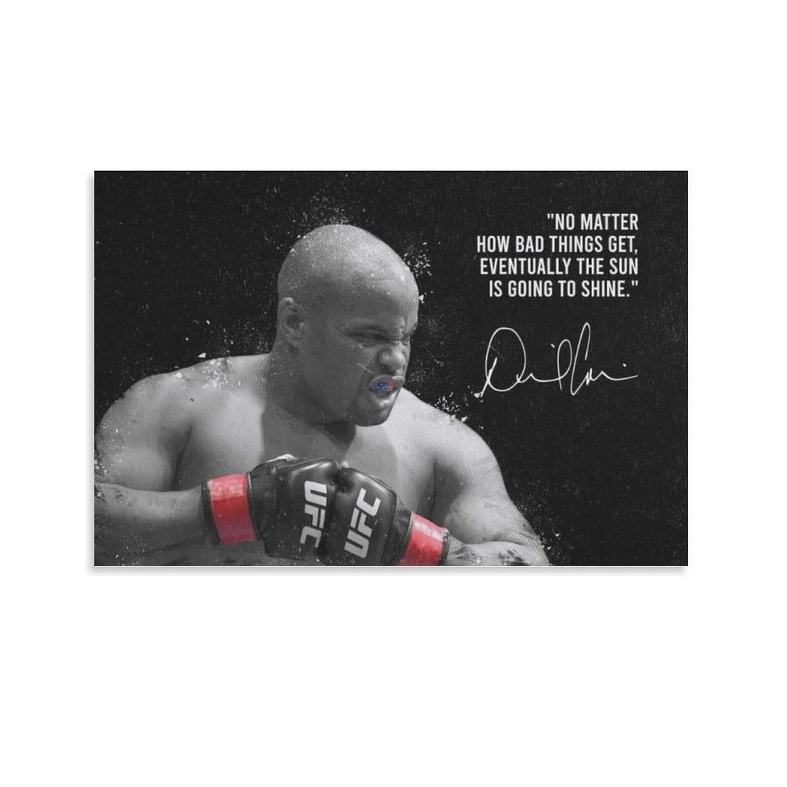 ASUIU Daniel Cormier Canvas Poster Poster Print Art Wall Painting Canvas Posters Modern Bedroom Decor 20x30inch(50x75cm)