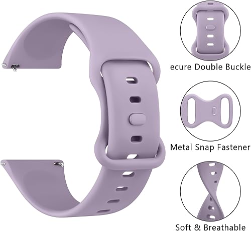 Miniatura 5 de Correa deportiva para Samsung Gear S3 FrontierGear S3 Classic, correa de repuesto de silicona de 0.866 pulgadas para Samsung Galaxy Watch de 1.811