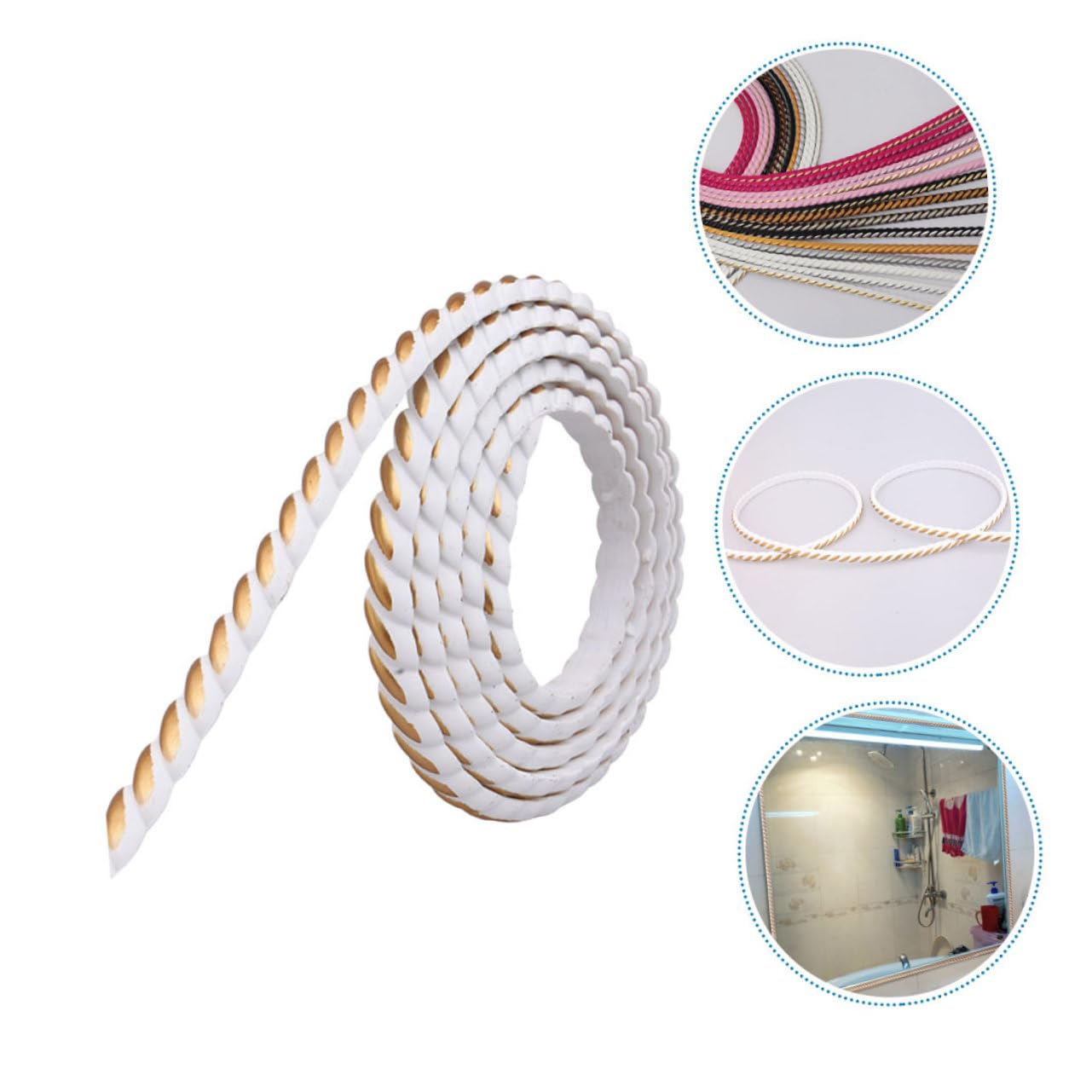 Moldura Decorativa Multifuncional Flexible y Fácil De Cortar Para Esquinas y Espejos