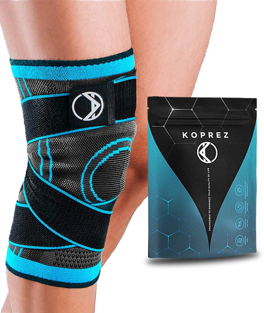 Koprez Knee Compression Sleeve - Knee Braces for Knee Pain Women, Knee Sleeve, Knee Compression Sleeve Women, Knee Support Men, Rodilleras, Compression Knee Sleeves Men