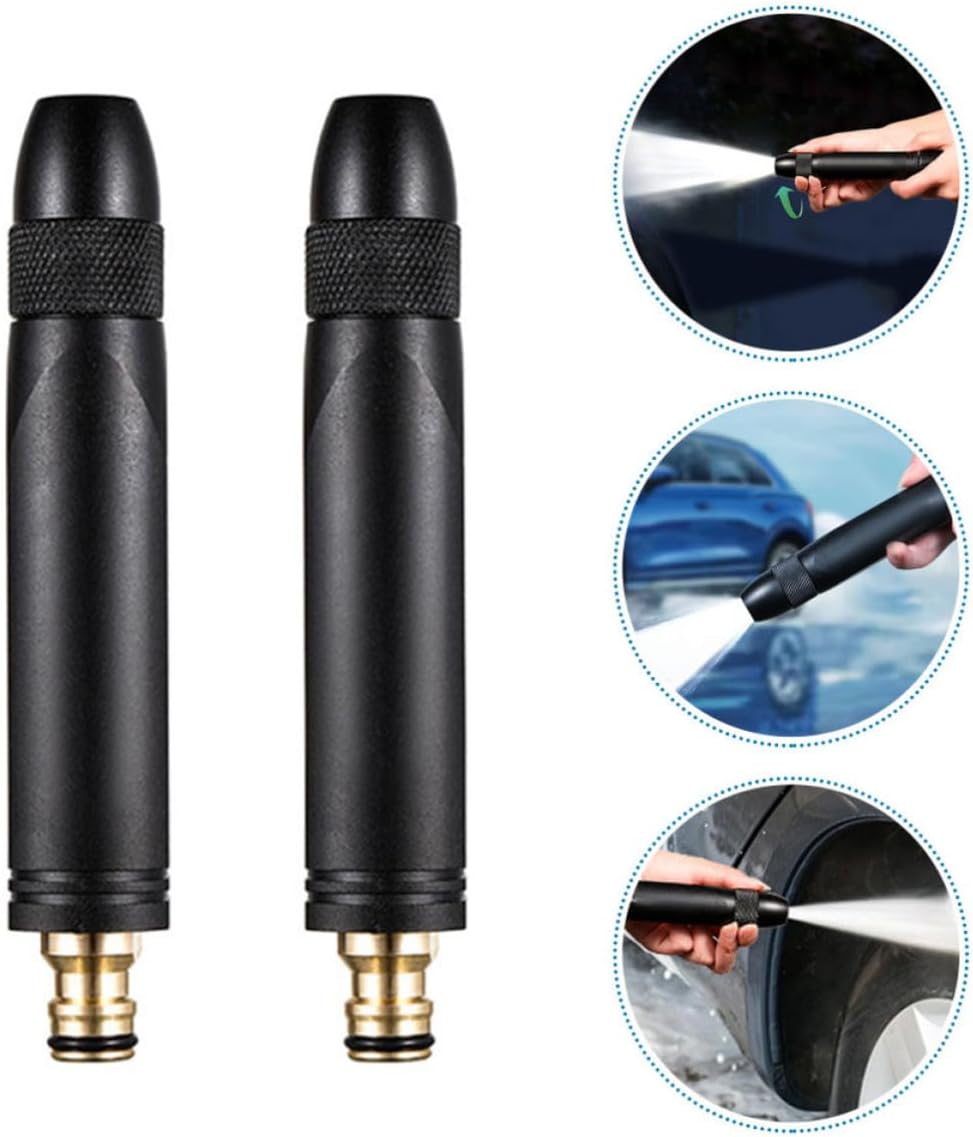 2pcs Straight Spray Water Gun for Garden Watering and Car Washing