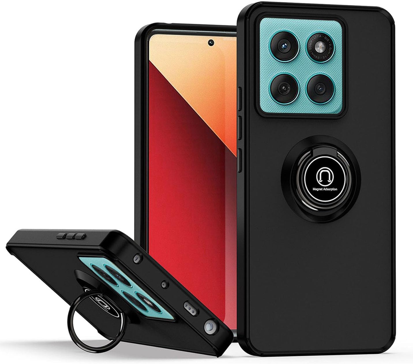 Asuwish Étui de téléphone pour Motorola Moto Edge 2021/MotoEdge 5G UW 2021 - Étui portefeuille avec protecteur d'écran et porte-cartes de crédit - Bandoulière - Support en cuir - Accessoires