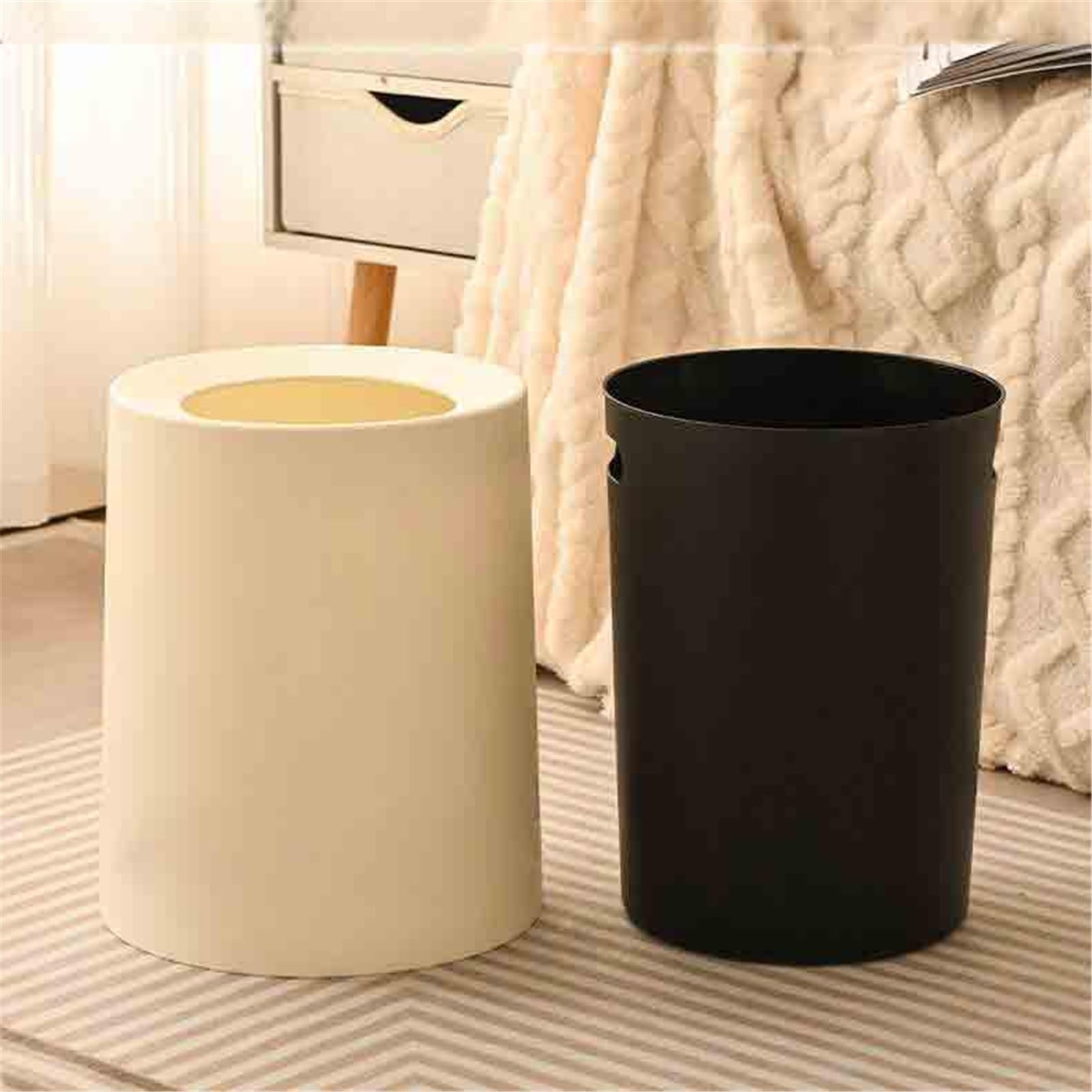 kosz na śmieci Łazienka Ze Śmietnikiem Domowym(Beige)