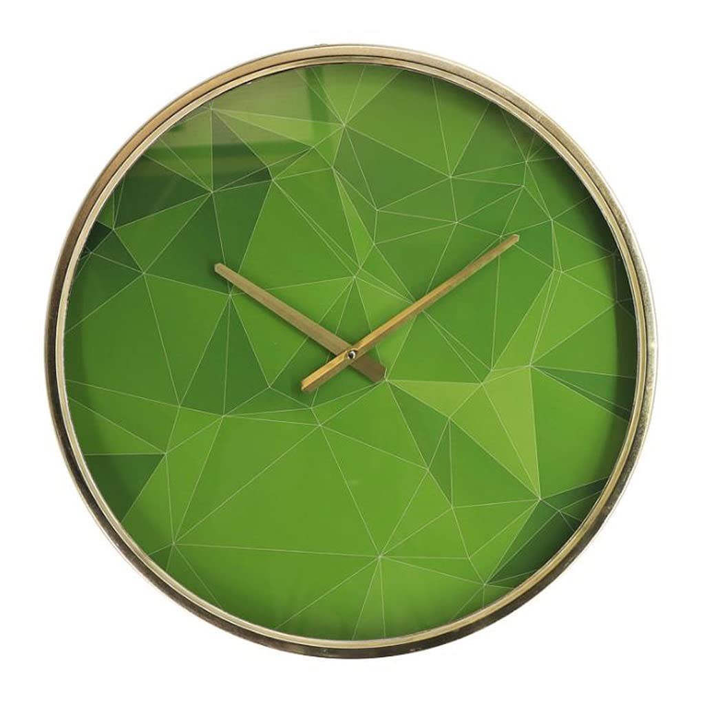 Horloge murale créativité design vert pour séjour contemporain