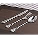 VANRA 3-Piece Flatware Set Silver 18/10 Stainless Steel Tableware Set Silver Cutlery Set Silverware Dinner Utensils for Adults (Fork Spoon Knife)