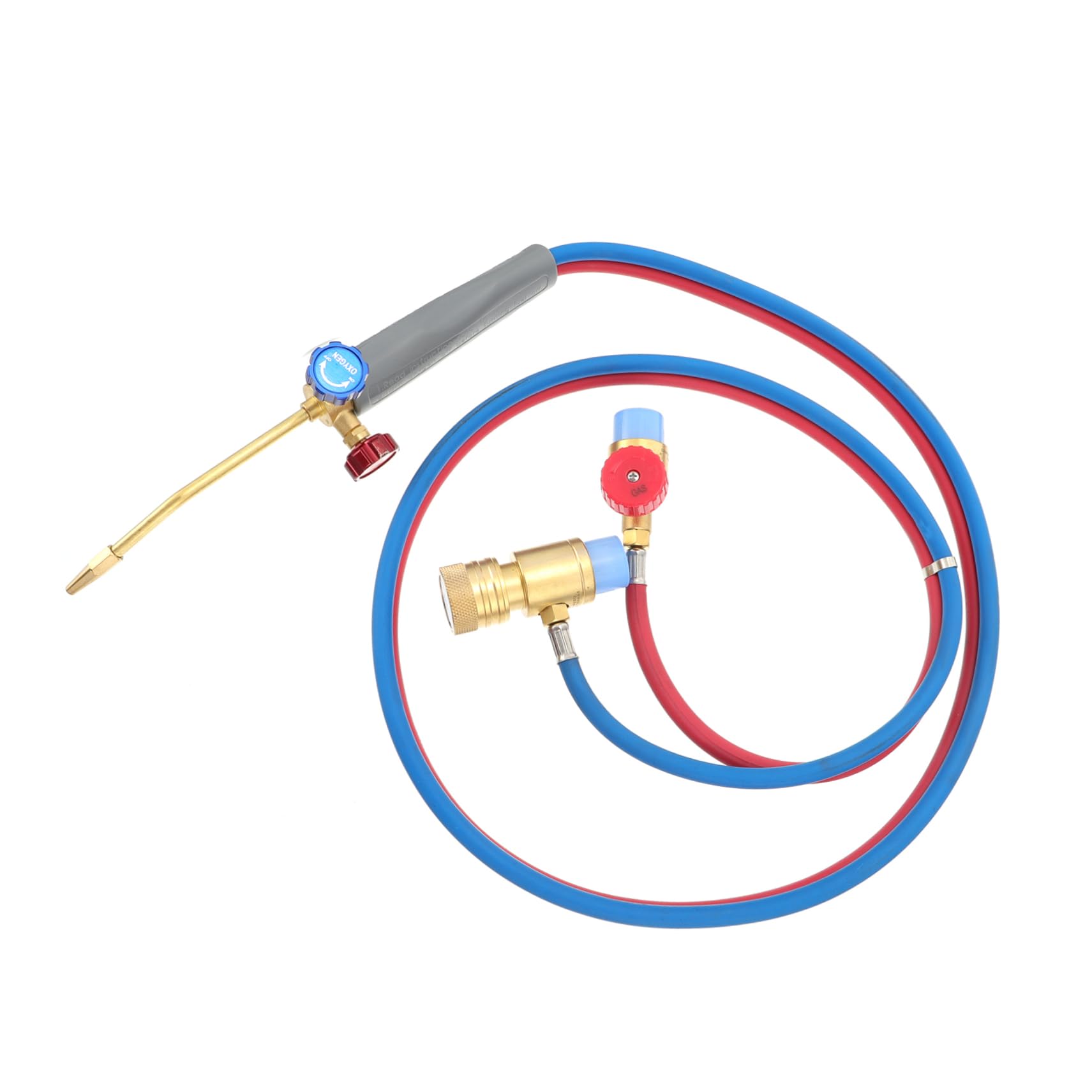 HOMSFOU Kleiner Sauerstoff Propangas Schweißbrenner Mit Ergonomischem Griff Langlebiges Metall Rutschfest Für Schmuck Elektronik Auto Und Haushaltsreparaturen 2m Schlauch