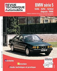 Livres Couvertures de E.T.A.I - Revue Technique Automobile 521.2 - BMW SERIE 5 III - E34 - 1988 à 1994