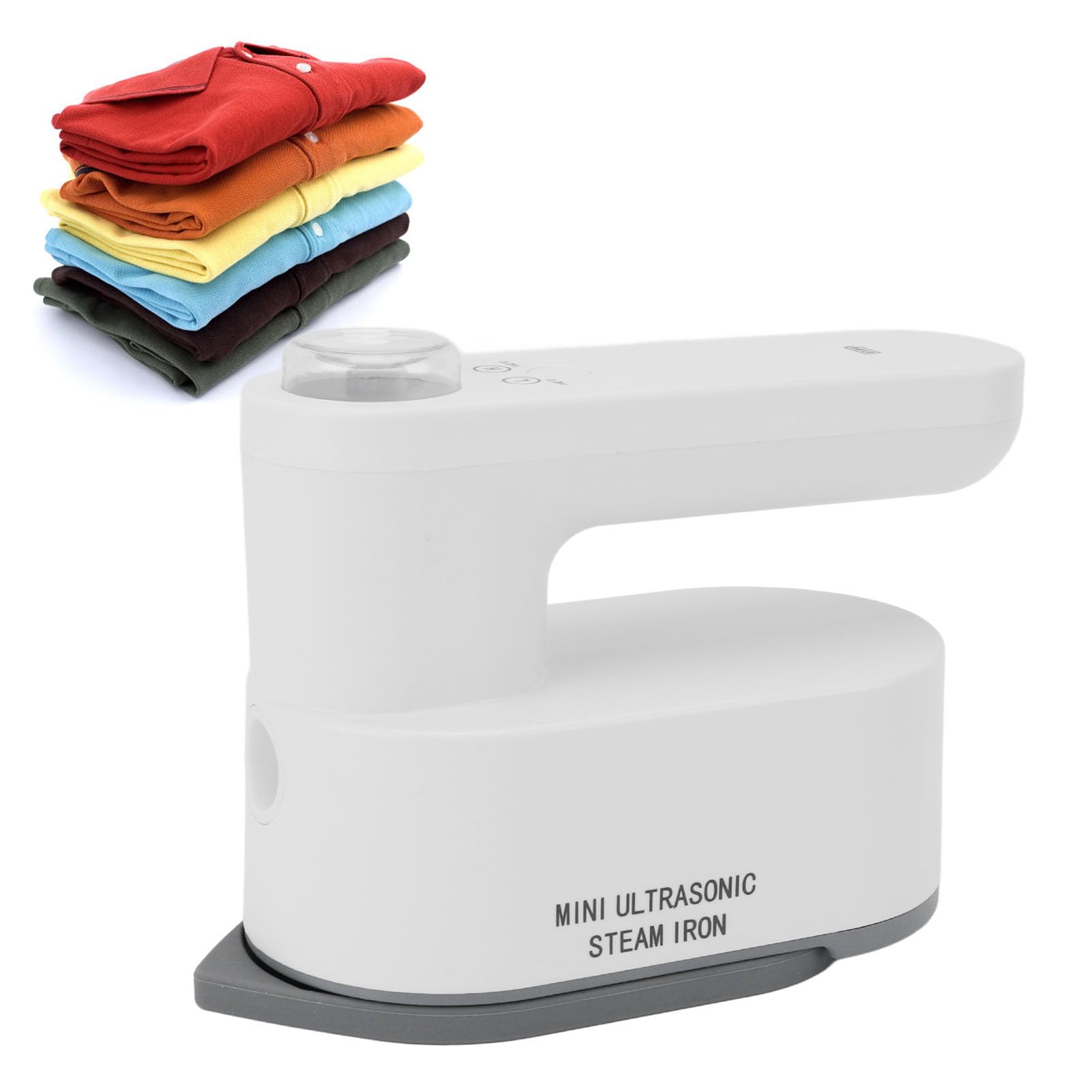 Cordless Travel Steamer for Clothes, 5200mAh Rechargeable 2 Level Temperature Adjustment Portable Handheld Mini Iron with Sprayer & Anti Scald Mat, Support Dry & Wet Ironing