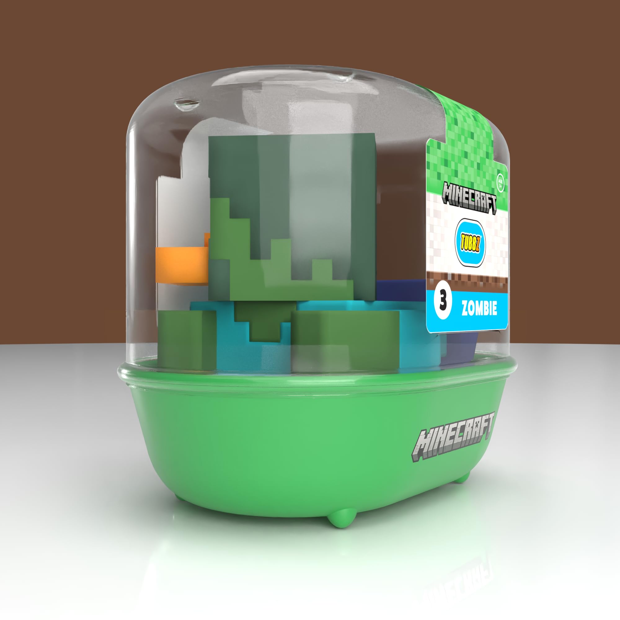 TUBBZ First Edition: Minecraft - Zombie Cosplaying Rubber Duck Vinyl Figure, Zombie (Bathtub), 3.54 inches - Image 2