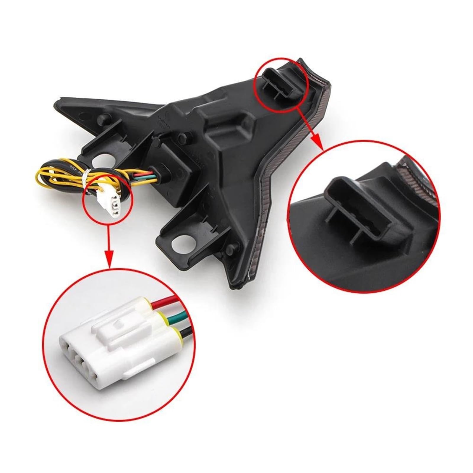 Feu Stop Feu Arrière Intégré pour Moto, Clignotants, Feux De Freinage, pour K&awasaki pour Ninja 400 2018-2022 Z400 2019-2021 Clignotants(Clair)