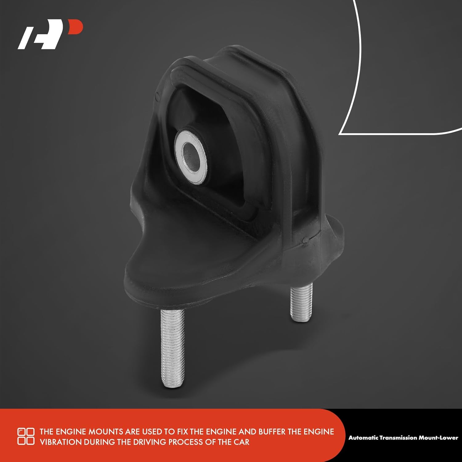 A-Premium Lower Transmission Mount Compatible with Honda Accord 2013 2014 2015 2016 2017 2.4L, Automatic Transmission