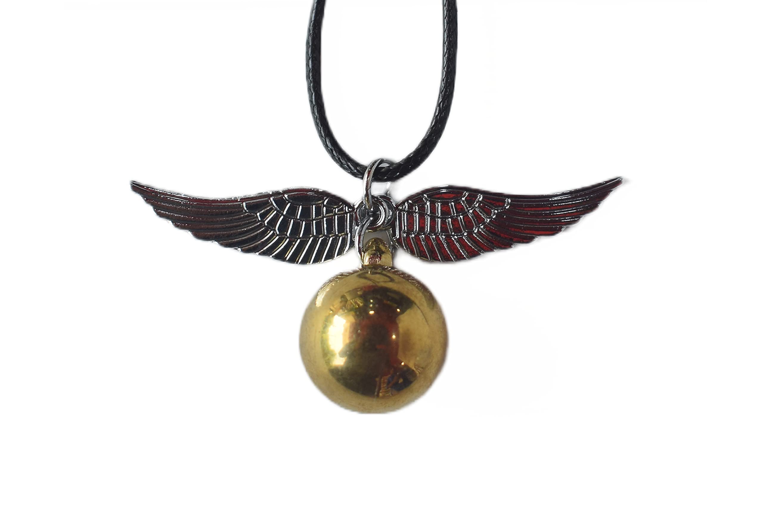 Harry Potter Inspired Locket with Double Bands Beautifully Designed Golden Snitch Pendant Necklace, ideal gift For Boys, Men and Women (B0B6BPNT2T) Amazon Price History, Amazon Price Tracker
