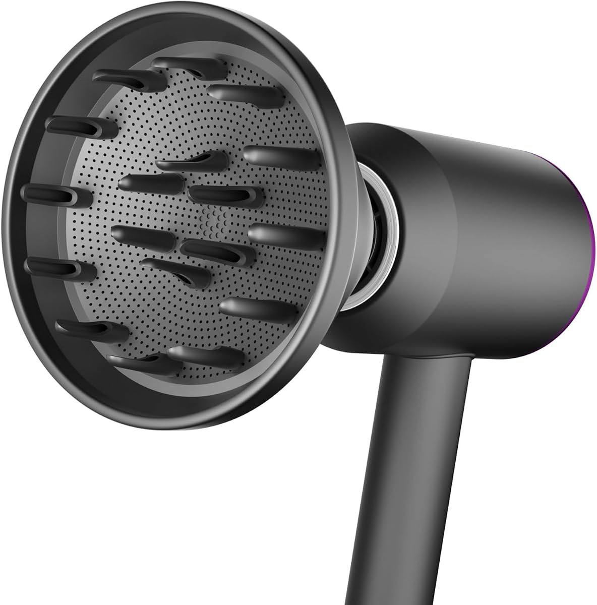 Hair Diffuser Attachment Nozzles for Dy-son Supersonic Hair Dryer HD01 HD02 HD03 HD04 HD08 HD15 Tools Accessaries Parts, Upgraded Magne-tic Diffuser Attachment, Black