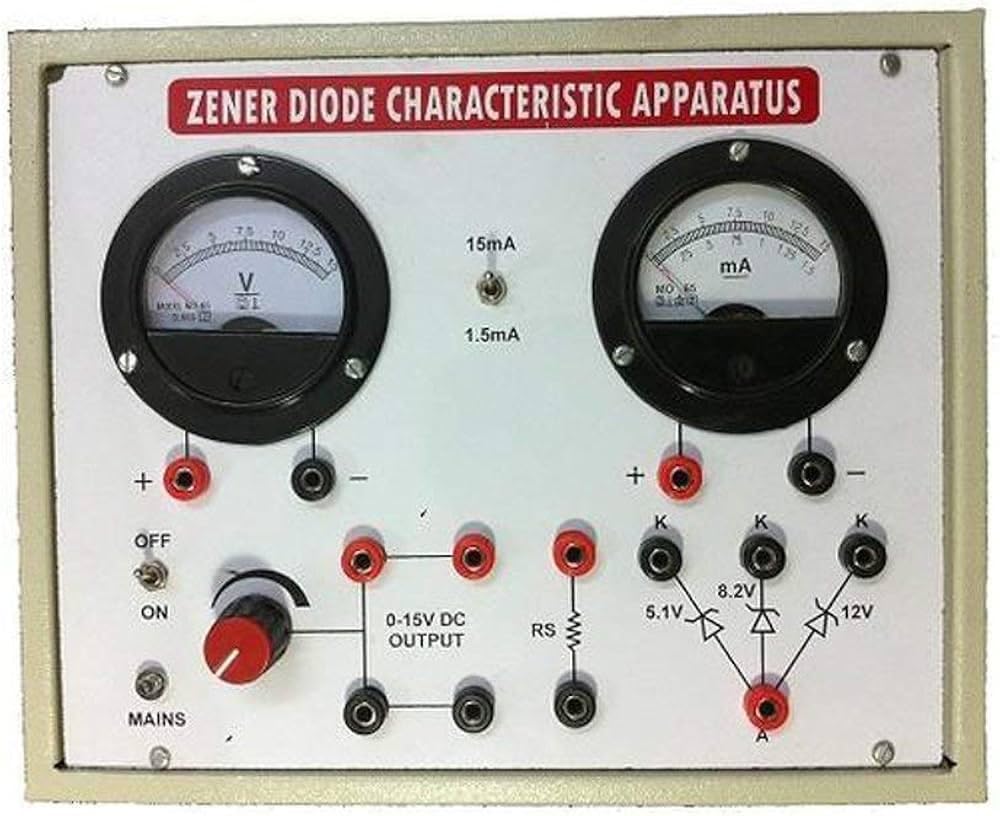 - Zener Diode | Charecterstics Apparatus | 2 Meter | With Regualated Power Supplies | 1Pc.