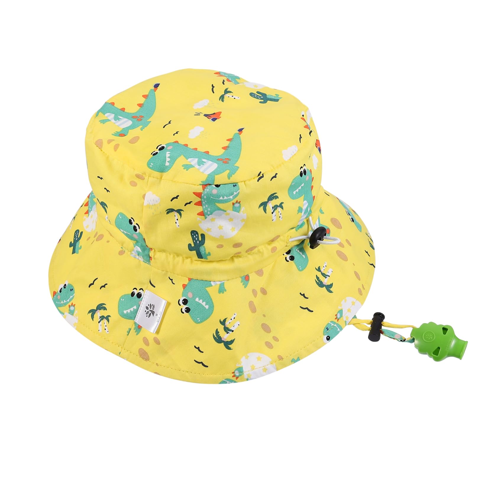 BESPORTBLE Sombrero Gorro Sol Sun Hat Bucket Hat Dinosaur bronceador Solar protección Solar kiddikutter para Sol Gorro Bucket Caps Tejido: 100% algodón; Forro: 100% poliéster Yellow